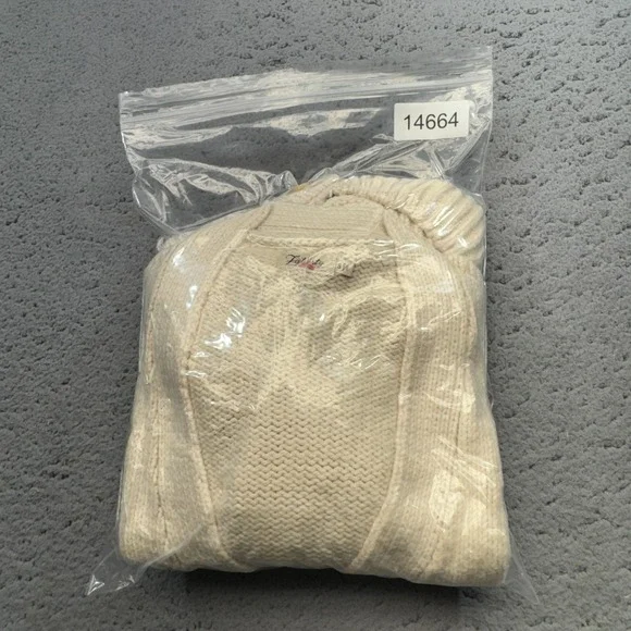 Faherty Ivory Button-Front Wool Cardigan - Picture 16 of 16